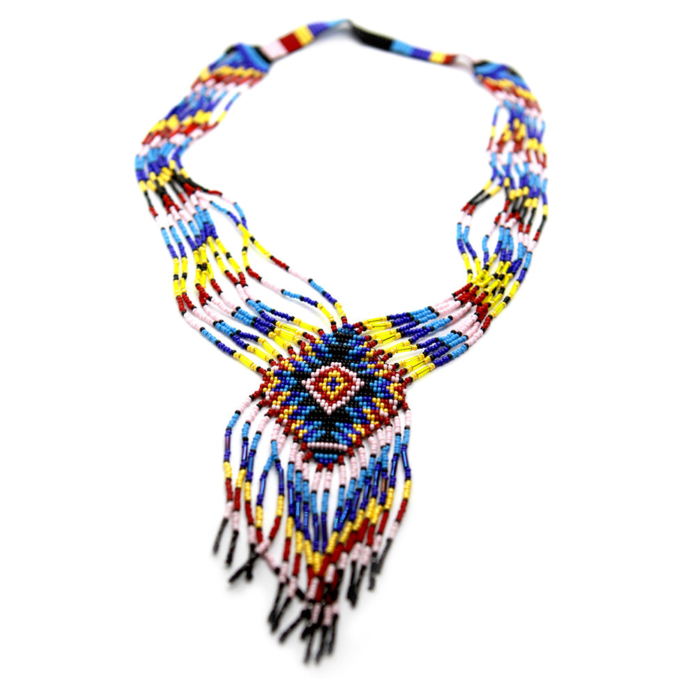 Papagayo Multicolor Beaded Necklace. Fashion Jewelry by Nando Medina