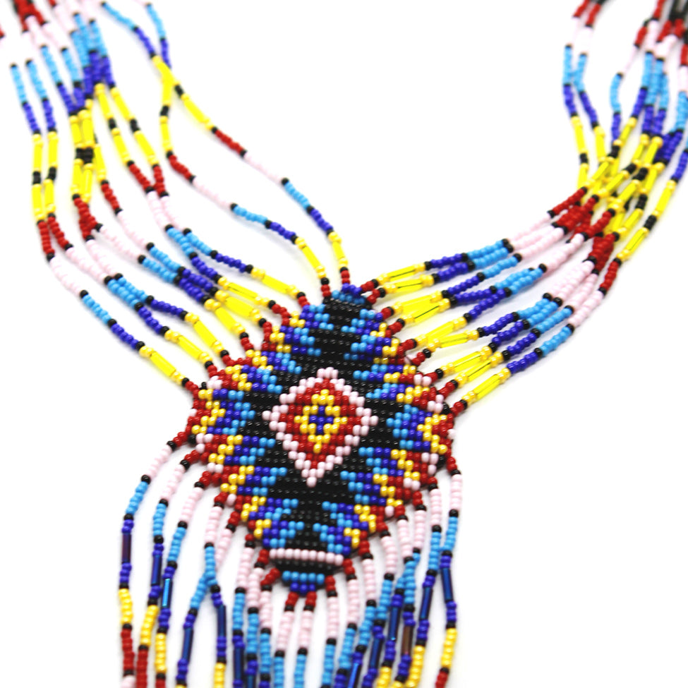 Papagayo Multicolor Beaded Necklace. Fashion Jewelry by Nando Medina