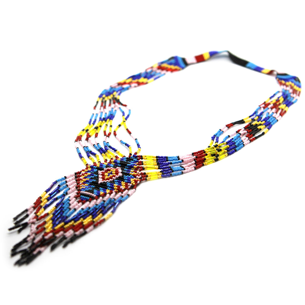 Papagayo Multicolor Beaded Necklace. Fashion Jewelry by Nando Medina