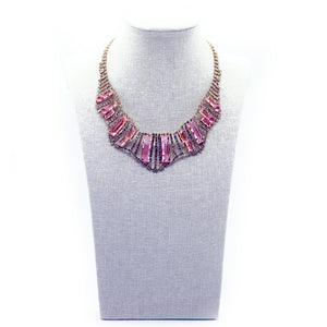 Princess baguette necklace set, by Nando Medina