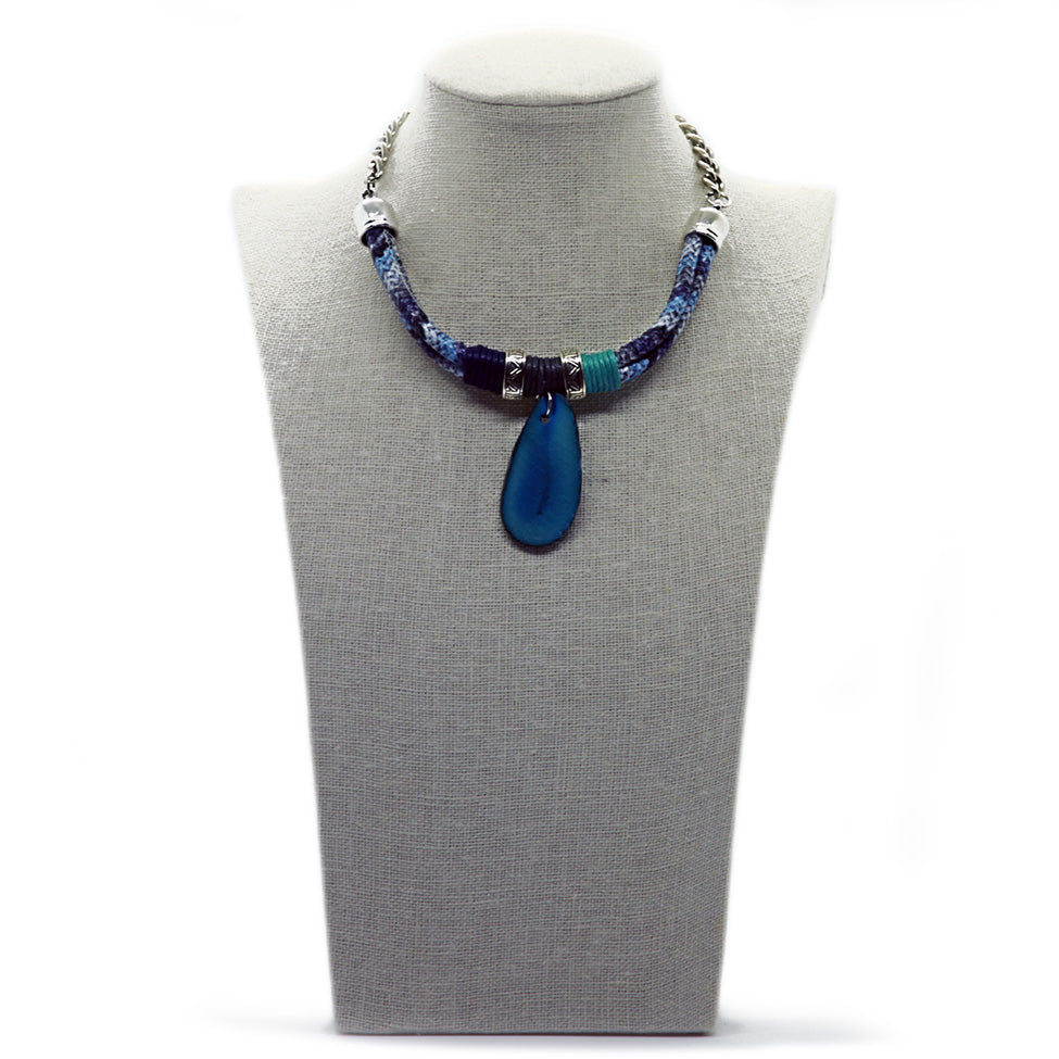 Wrapped rope necklace sale