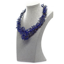 Handmade wired crystal bead necklace, by Nando Medina