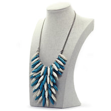 Seducción: Cascading Stone-Bead Necklace Set. Fashion Jewelry by Nando Medina