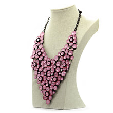 Seducción: Ambrosini Pink Glass Necklace. Fashion Jewelry by Nando Medina