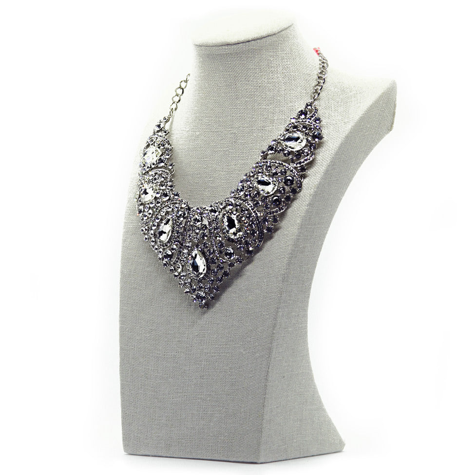 Sparkling crystal rhinestone necklace, by Nando Medina