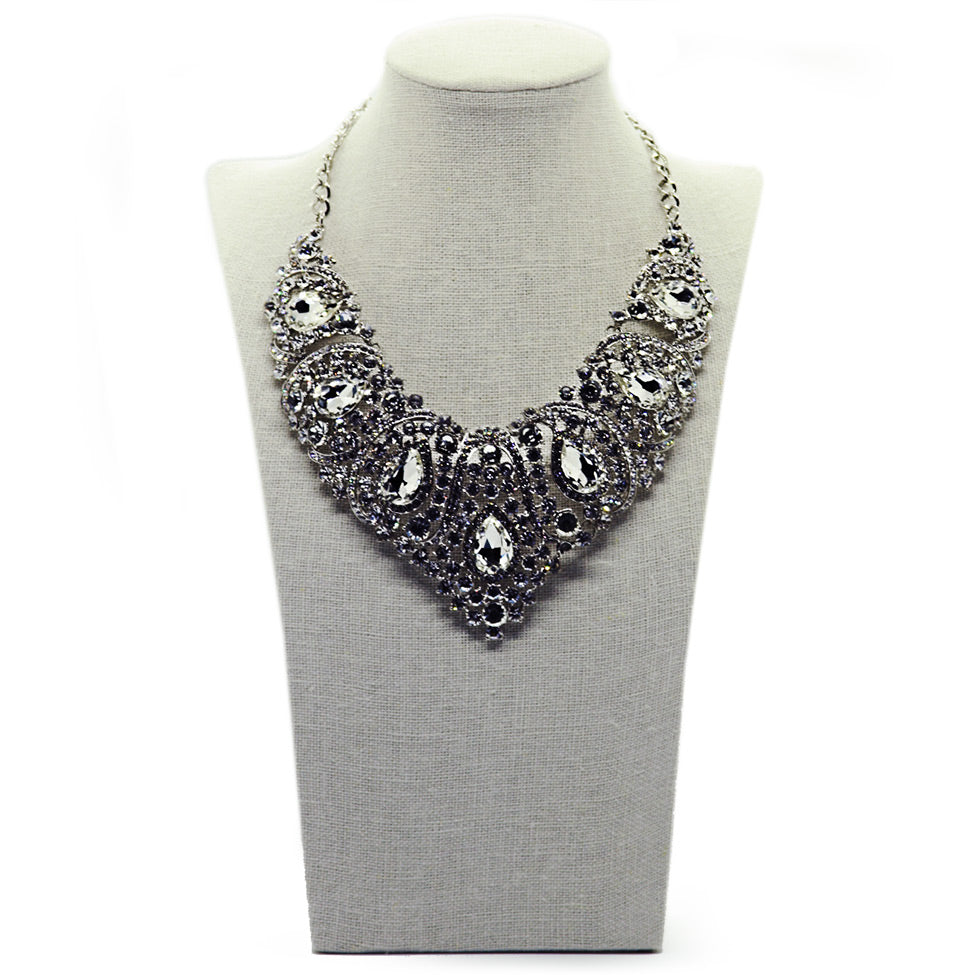 Sparkling crystal rhinestone necklace, by Nando Medina