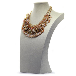 Hand-made faceted glass bead necklace, by Nando Medina