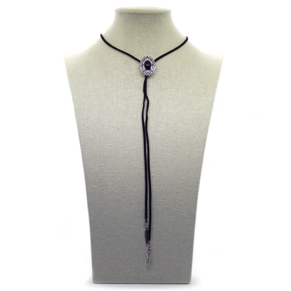 Seducción: Cowgirl Suede Choker Set. Fashion Jewelry by Nando Medina