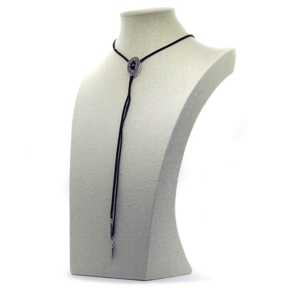 Seducción: Cowgirl Suede Choker Set. Fashion Jewelry by Nando Medina