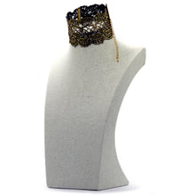 Seducción: Gold Baroque Lace Choker. Fashion Jewelry by Nando Medina