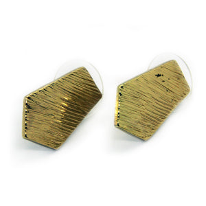 Seducción: Scratched Metal Geo Necklace Set. Fashion Jewelry by Nando Medina