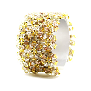Nando Medina, White Litmus Crystal Bracelet.