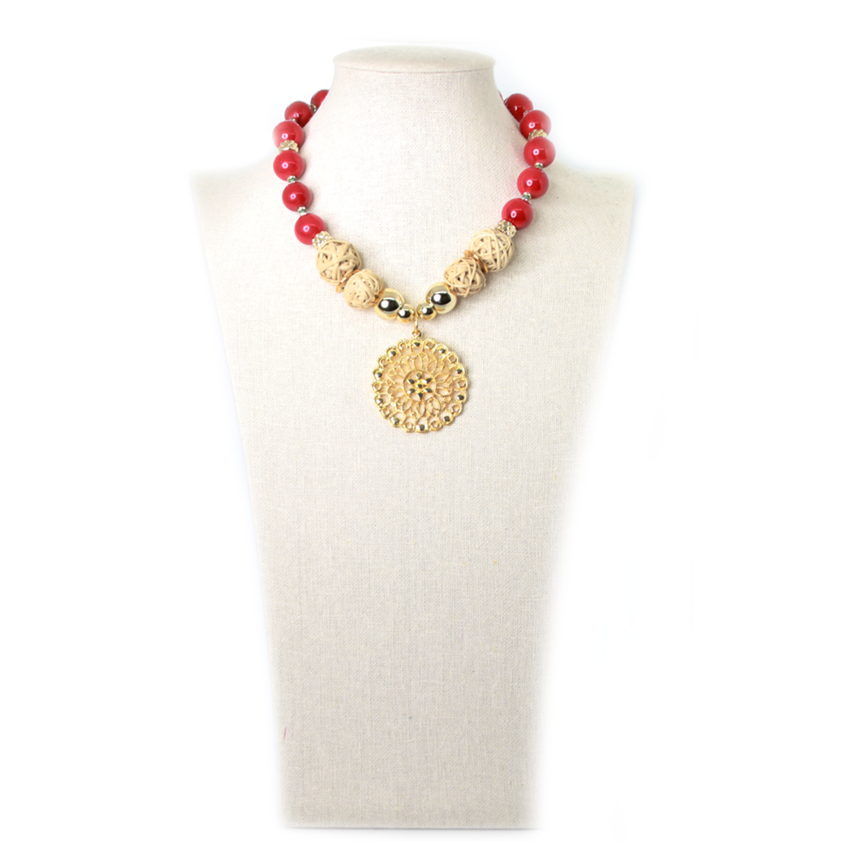 Red Agate Mala/ Semi Precious Stone Mala (Size: 8mm, Length: 30 inches,  Beads: 108+1)