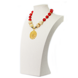 Nando Medina, Red Agate Necklace. Seduction Collection.