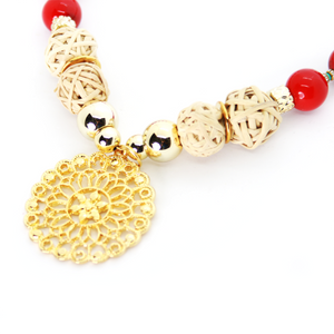 Nando Medina, Red Agate Necklace. Seduction Collection.