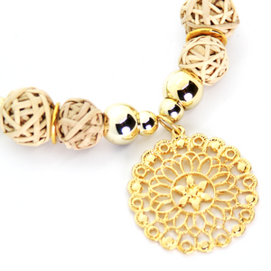 Nando Medina, Lime Green Agate Necklace. Seduction Collection.