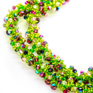 Nando Medina, Green Cascade Necklace. Seduction Collection.