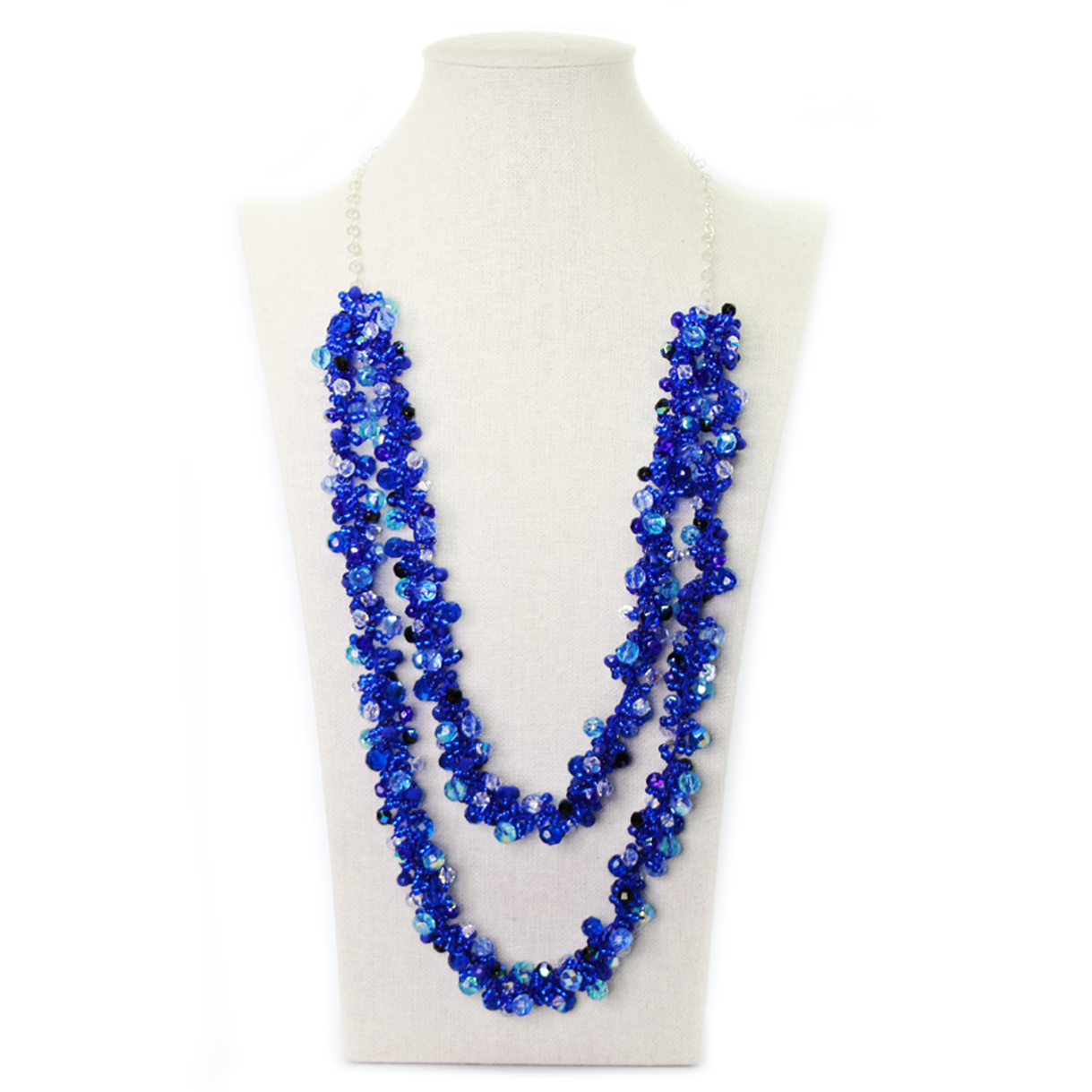 Nando Medina. Blued Cascade Necklace. Seduction Collection.