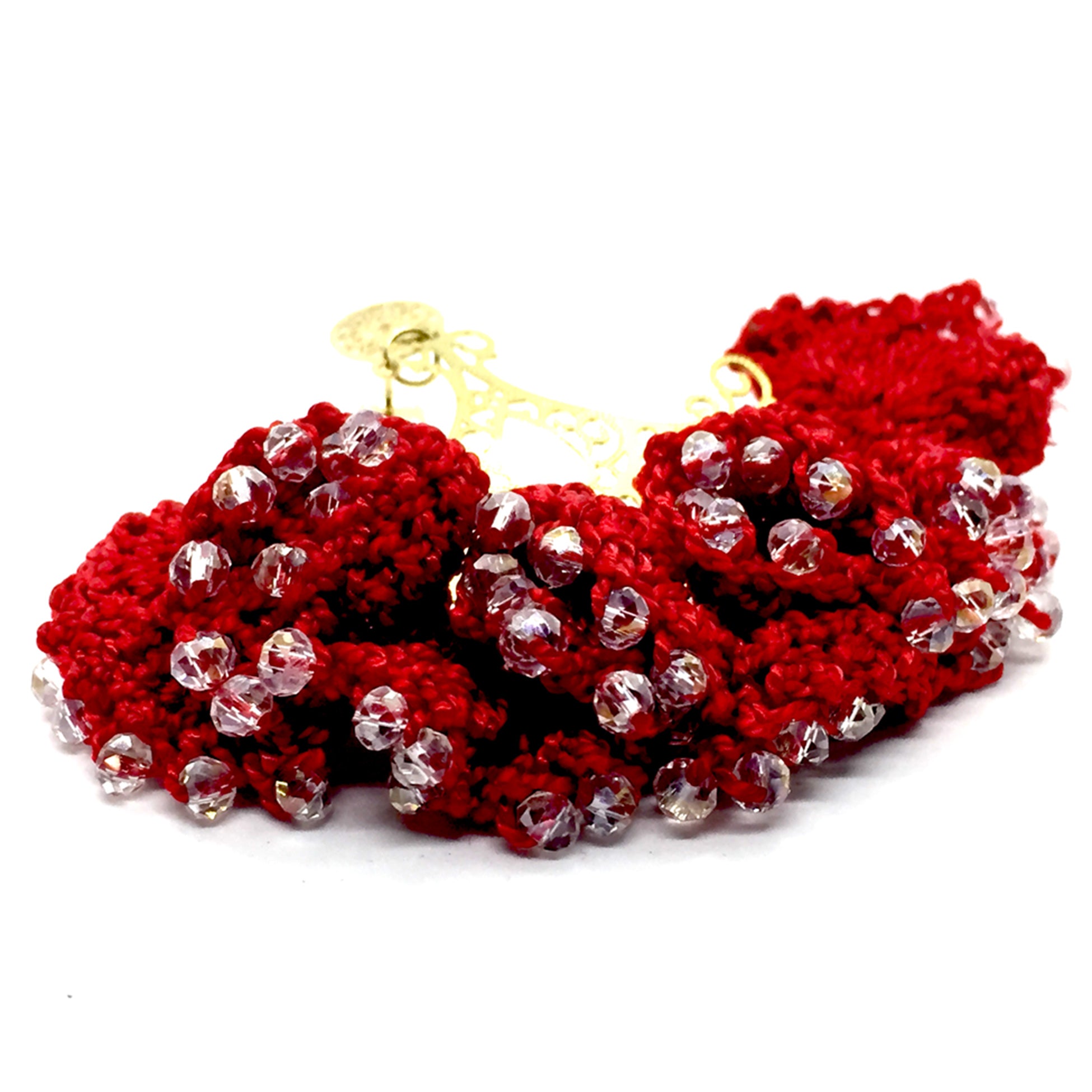Nando Medina Earrings: Red Cordobés - Libia Collection