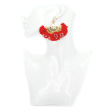 Nando Medina Earrings: Red Cordobés - Libia Collection