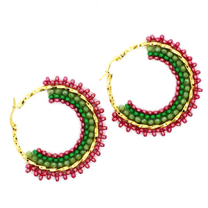 Nando Medina Earrings: Tuscany Rondelle - Libia Collection