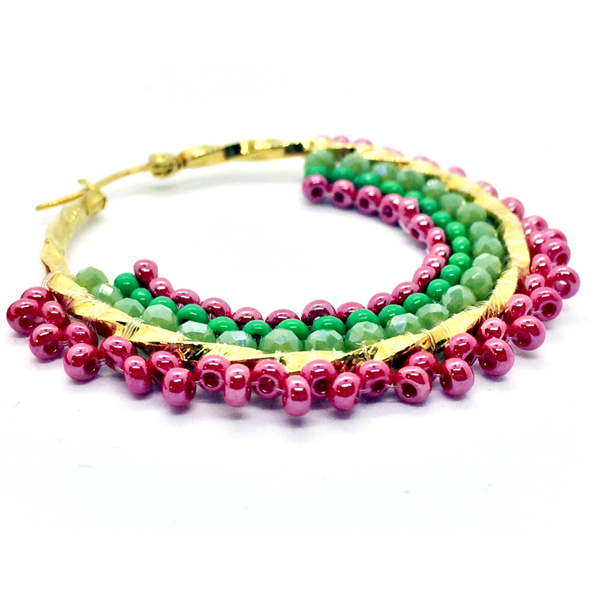 Nando Medina Earrings: Tuscany Rondelle - Libia Collection