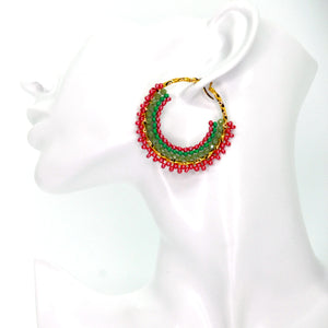 Nando Medina Earrings: Tuscany Rondelle - Libia Collection