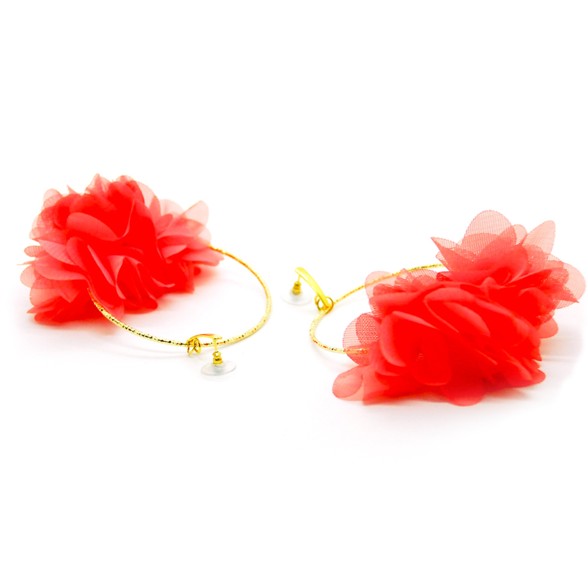 Nando Medina Earrings: Salmon Petals Ring, Libia Collection