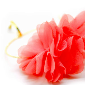 Nando Medina Earrings: Salmon Petals Ring, Libia Collection