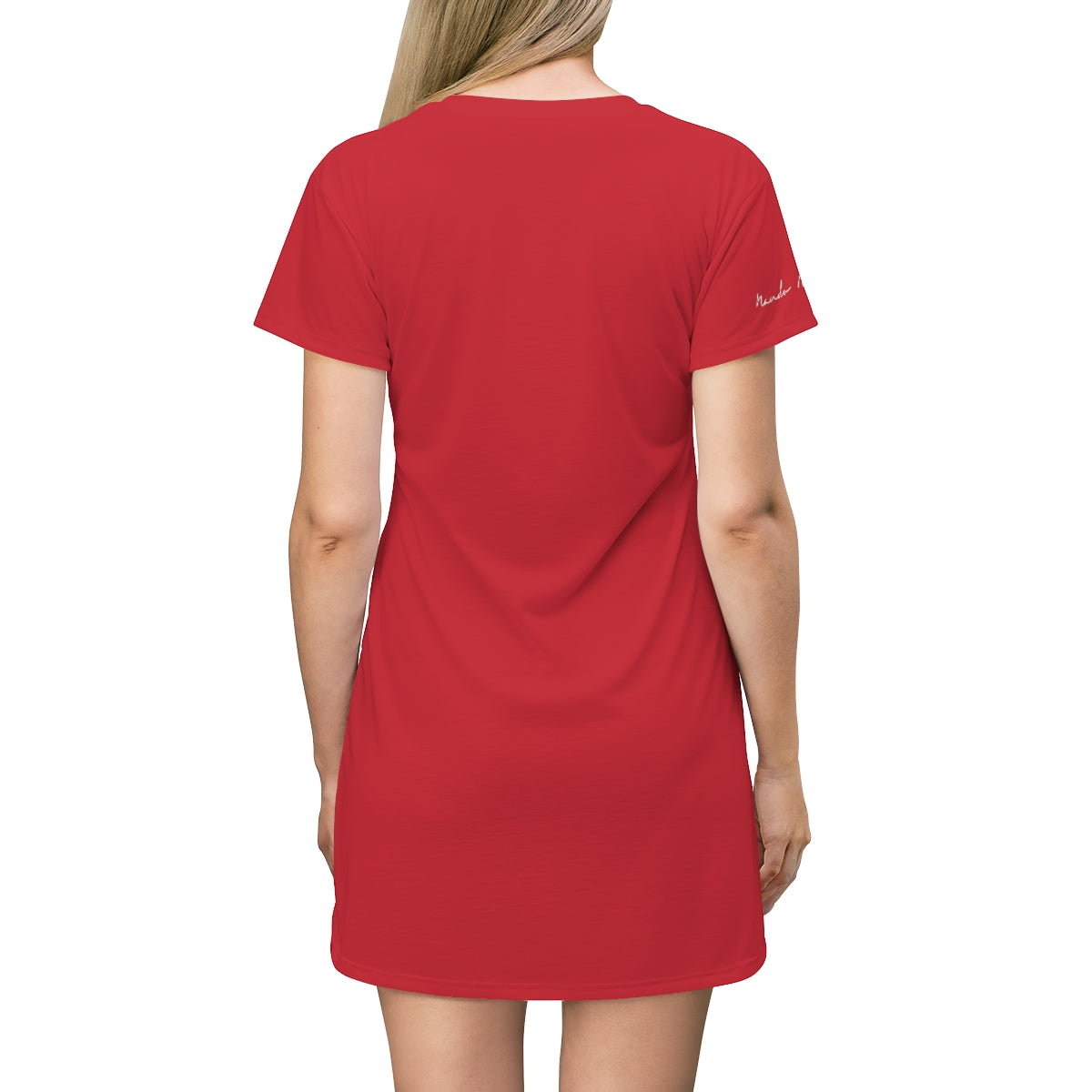 Shirtdress, Red-Turquoise NYC View