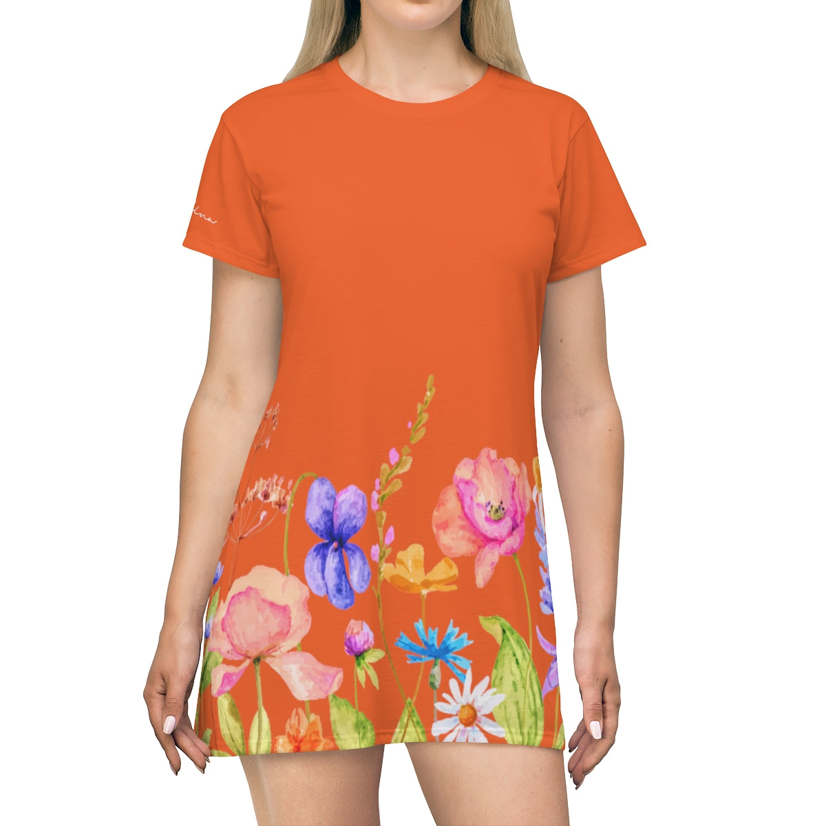 Shirtdress, Orange Garden