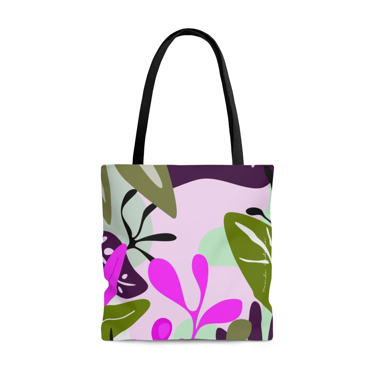 Tote Bag, Pink Foliage