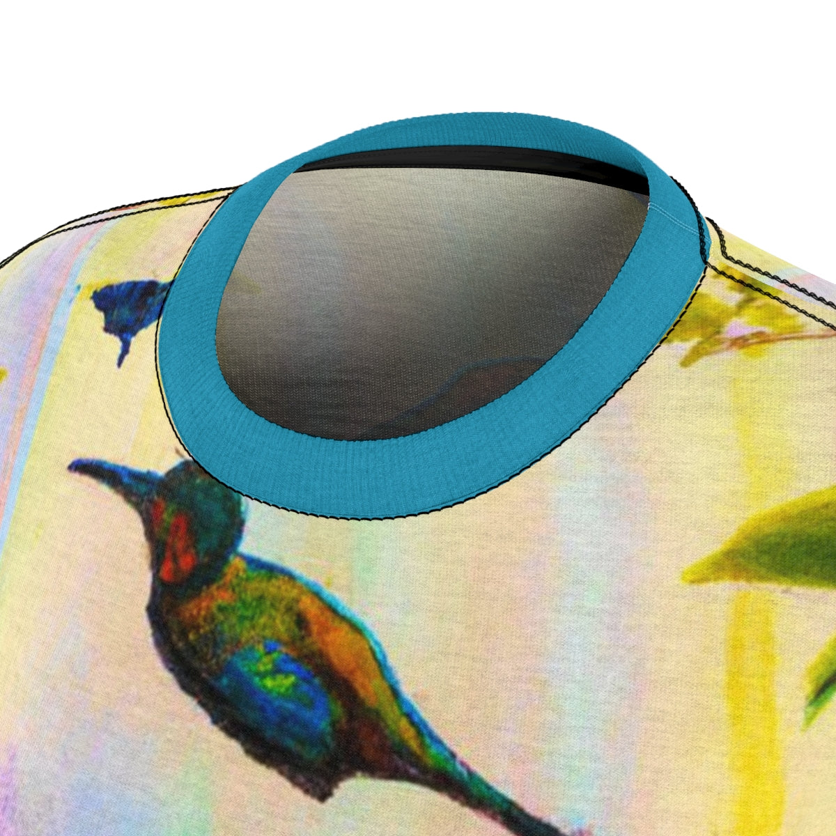 T-Shirt, Turquoise Tropical Bird Paradise