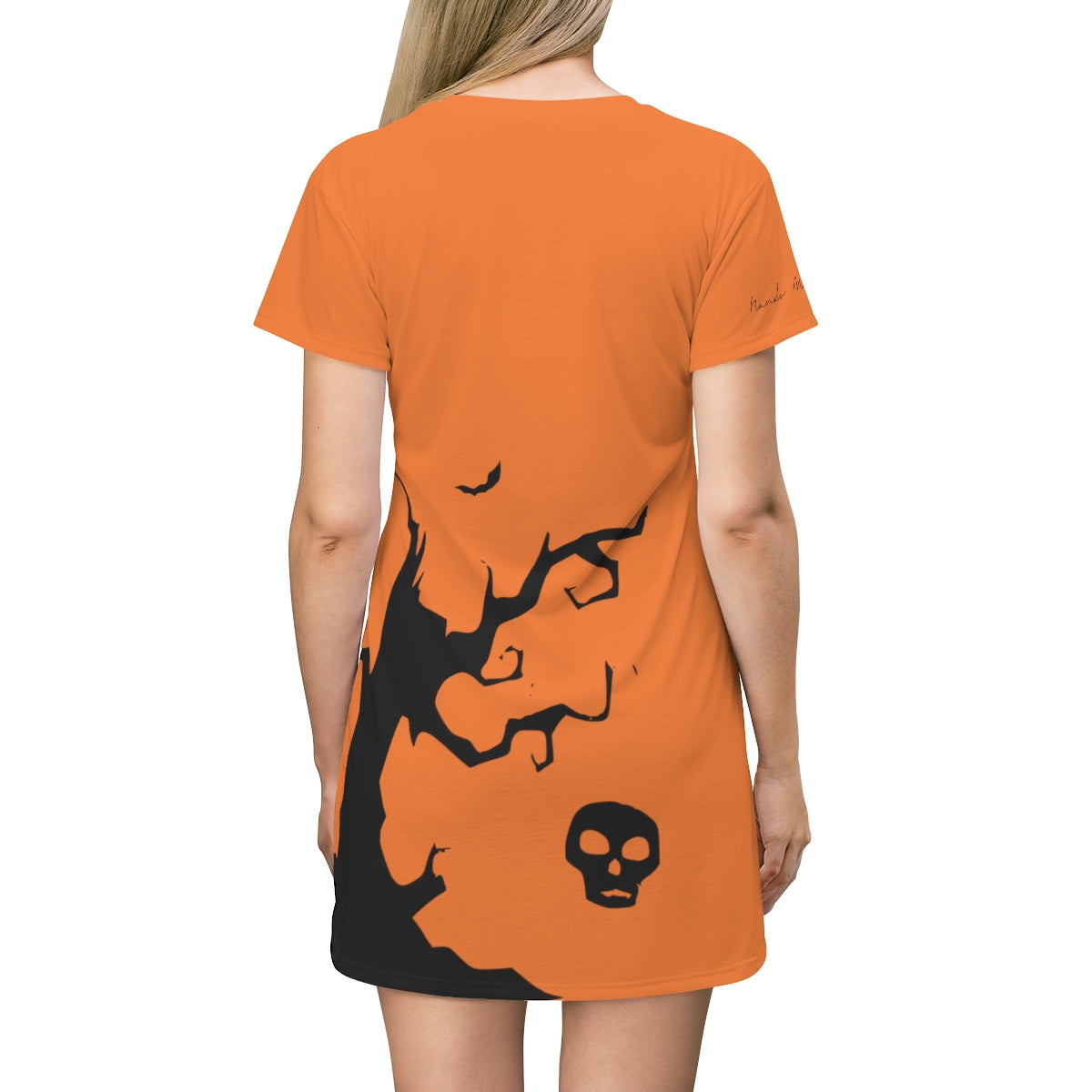 Shirtdress, Orange Creepy Moon