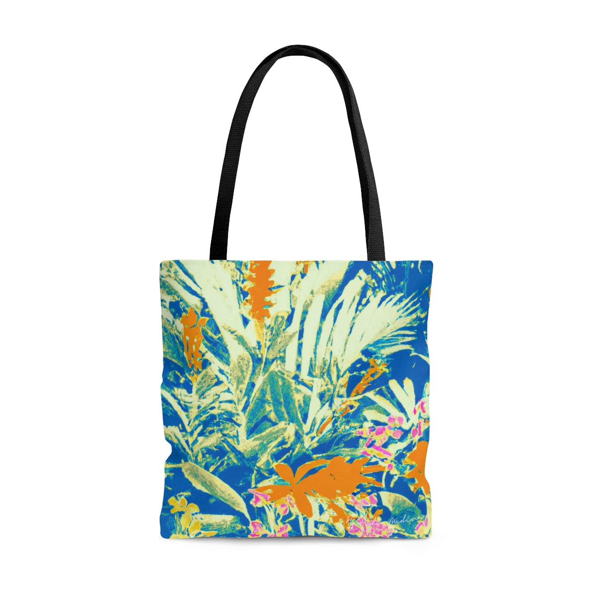 Tote Bag, Blue Warhol Garden